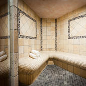 Les Sauges steam room, relax those muscles after a day in the mountains.