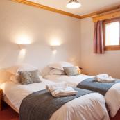 Chalet Covie's ground floor twin ensuite bedrooms are all a good size.  This is bedroom 5.